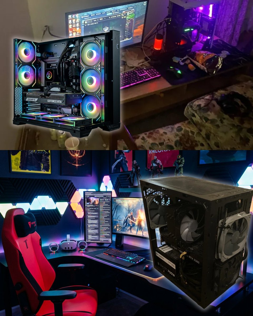 Brparadox's tweet photo. Are you picking a good PC with a mid setup or a good setup with a mid PC? https://t.co/RbV3CkGyuw