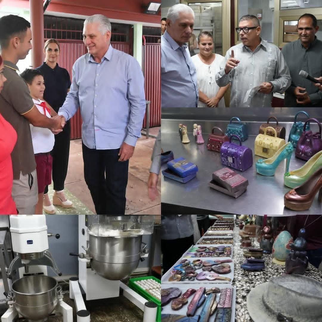 IzquierdoAlons1's tweet photo. Visitamos junto al Presidente Miguel Díaz-Canel, “La Chocolatera”, ubicada en el municipio la Lisa, un emprendimiento familiar con potencialidades y mucha voluntad.
#LaHabanaViveEnMí https://t.co/9inHePSJ9o