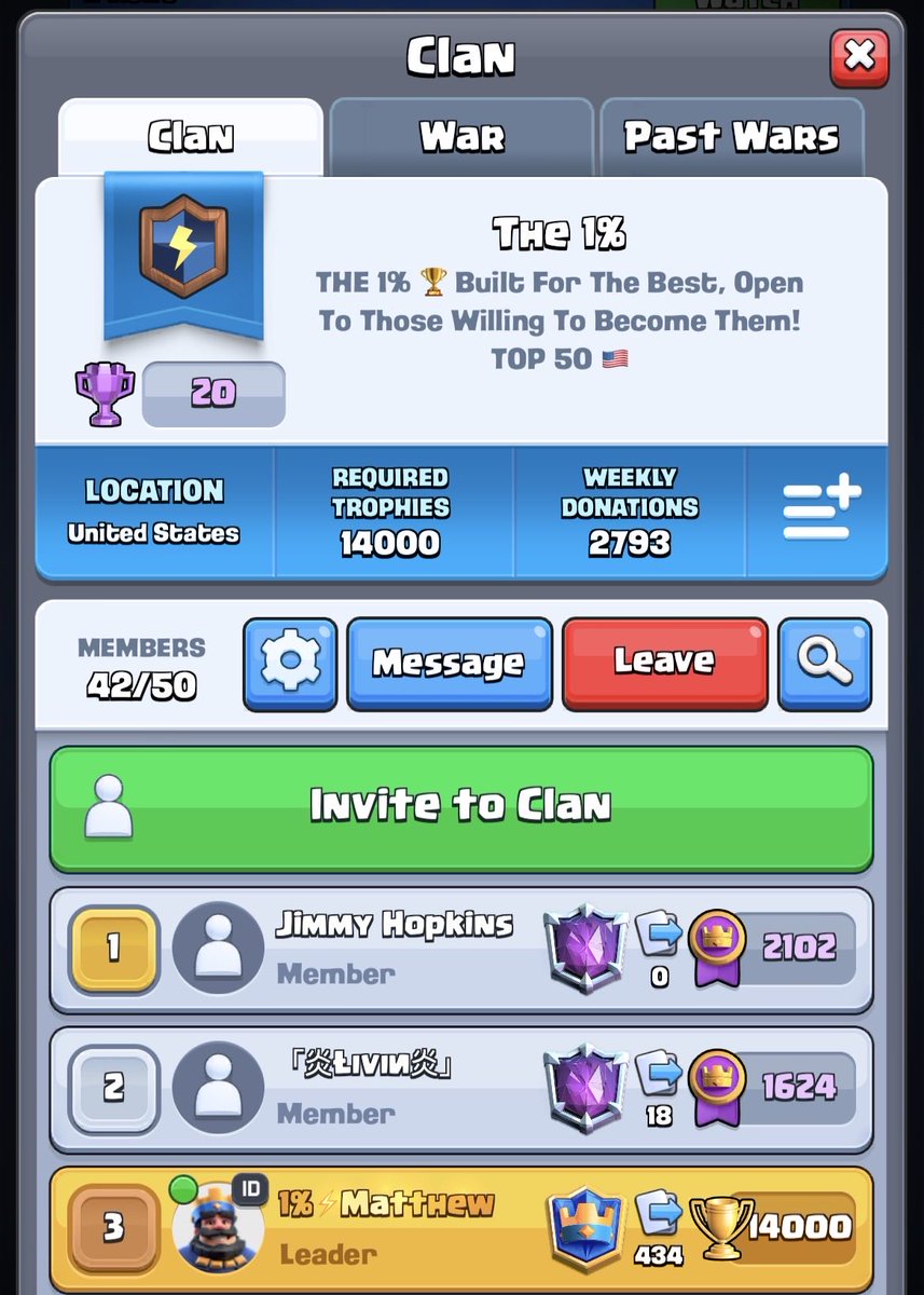 MatthewClashCr's tweet photo. @EsportsRoyaleEN Anyone want to join? https://t.co/VERS1Tc87v