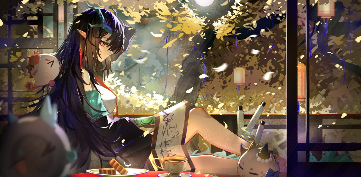 liuyun061's tweet photo. #アークナイツ #明日方舟 #Arknights #dusk 中秋快乐呀 https://t.co/h33xIh55nY