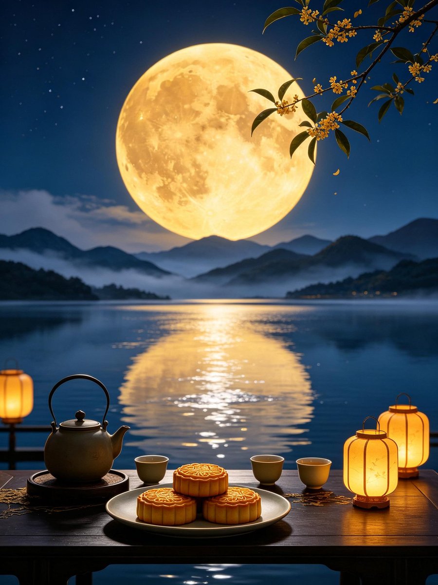 thesilkroad's tweet photo. Happy Mid-Autumn Festival to all my friends at X☕️ Traditionally, it is a very special moment for Chinese people embrace the joy and happiness of harvesting in the countryside. We always offer moon cakes and all kinds of fruits respectfully to the heaven at night. https://t.co/FG18qIwzoM