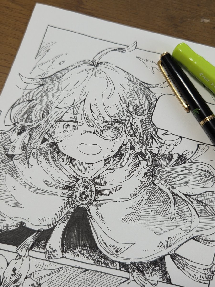 2516SM's tweet photo. アフィルちゃん本編初描き
初描きがお話の終わりの方のコマ…
でもめちゃくちゃ良い1ページになって大満足です(*´ω｀*) https://t.co/oAYhnwsKQS