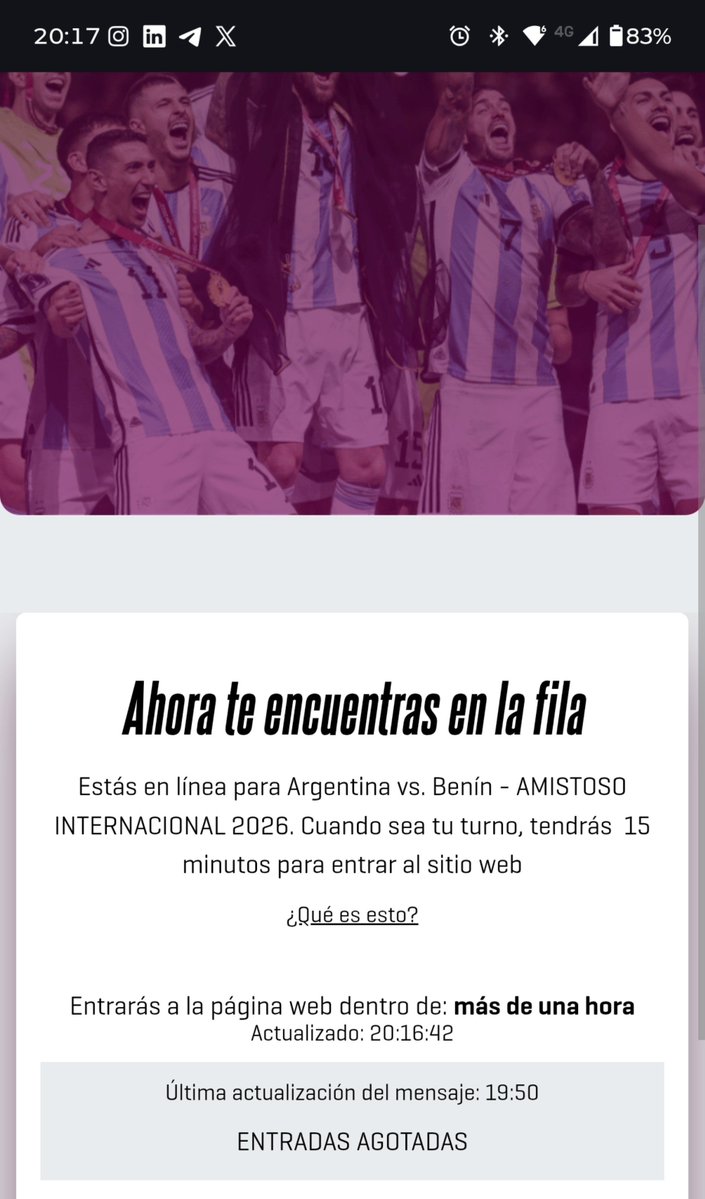 cpandelo's tweet photo. Unos genios Deportick, Afa, Chiqui Mafia y la mar en coche... Ni una venta de entradas pueden organizar bien! Horas esperando para nada... El 6 la cancha estará llena, cómo se llenó? Nadie lo sabe... https://t.co/0vSu5WcM1x