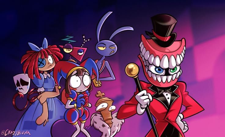 Donna6340837944's tweet photo. Looks like the whole crew just walked into trouble. 🎭👀

#TheAmazingDigitalCircus #TADC #TADCFanart #DigitalArt #FanArt https://t.co/5HU6lDQDal
