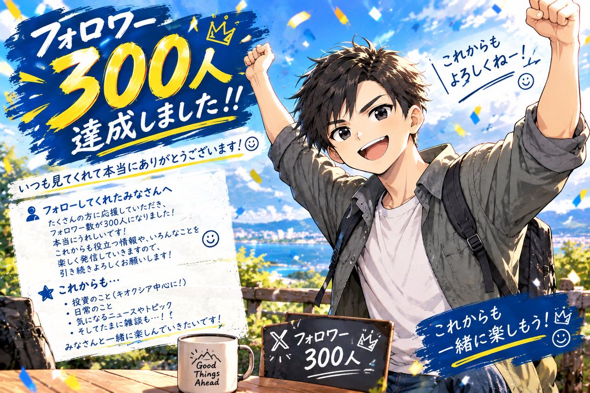 Kenhp0829's tweet photo. フォロワーさんが300人を突破しました！
いつもありがとうございます😊
これからもたくさんの方と交流しながら頑張って行きます！
いいね、リプが本当に励みになってます！これからもよろしくお願いします👏

#リツイートお願いします
#フォローバック
#フォロバ
#フォロバ100
#ブルバ
#ブルバ100
#フォローした人全員フォロー 
#フォローしてくれたら嬉しいです
#相互
#副業
#ブログ
#note