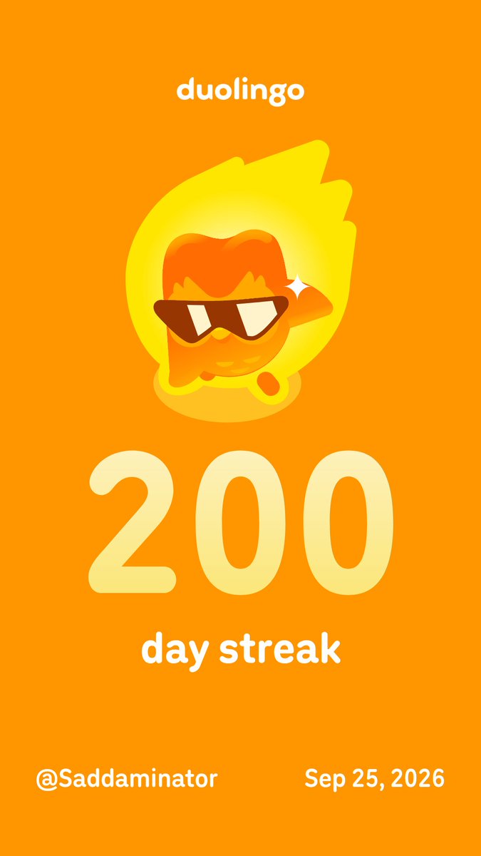 saddaminator's tweet photo. Learn a language with me for free! Duolingo is fun, and proven to work. Here’s my invite link: https://t.co/jOwBWzd4La https://t.co/qulrtTUVTN
