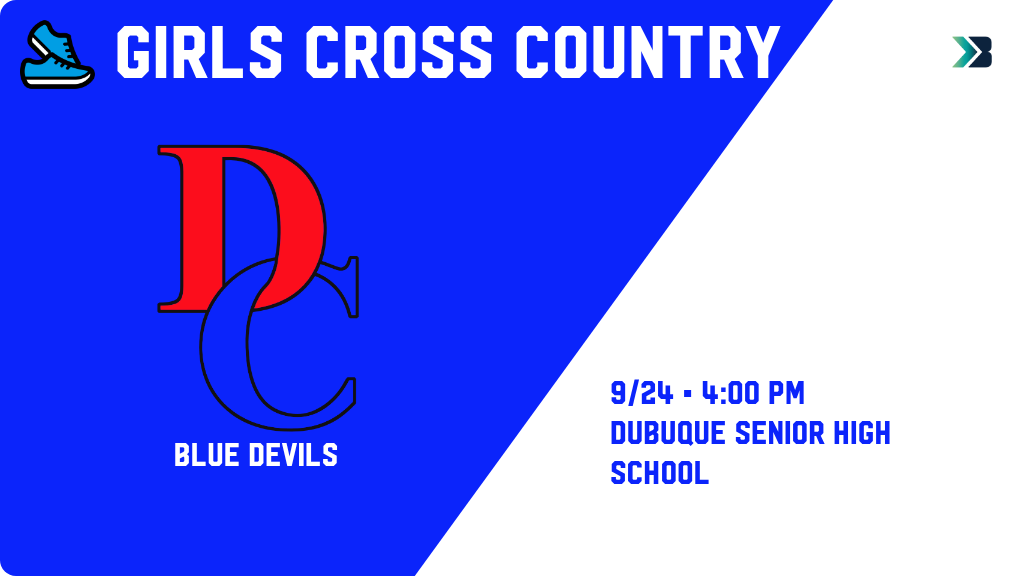 BlueDevilXC's tweet photo. Girls Cross Country (Varsity) Meet Day! - Check out the event preview for the Davenport Central Blue Devils. It starts at 4:00 PM and is at Dubuque Senior High School Dubuque Soccer &amp; Cross Country Complex. https://t.co/AkBEsqOTnv