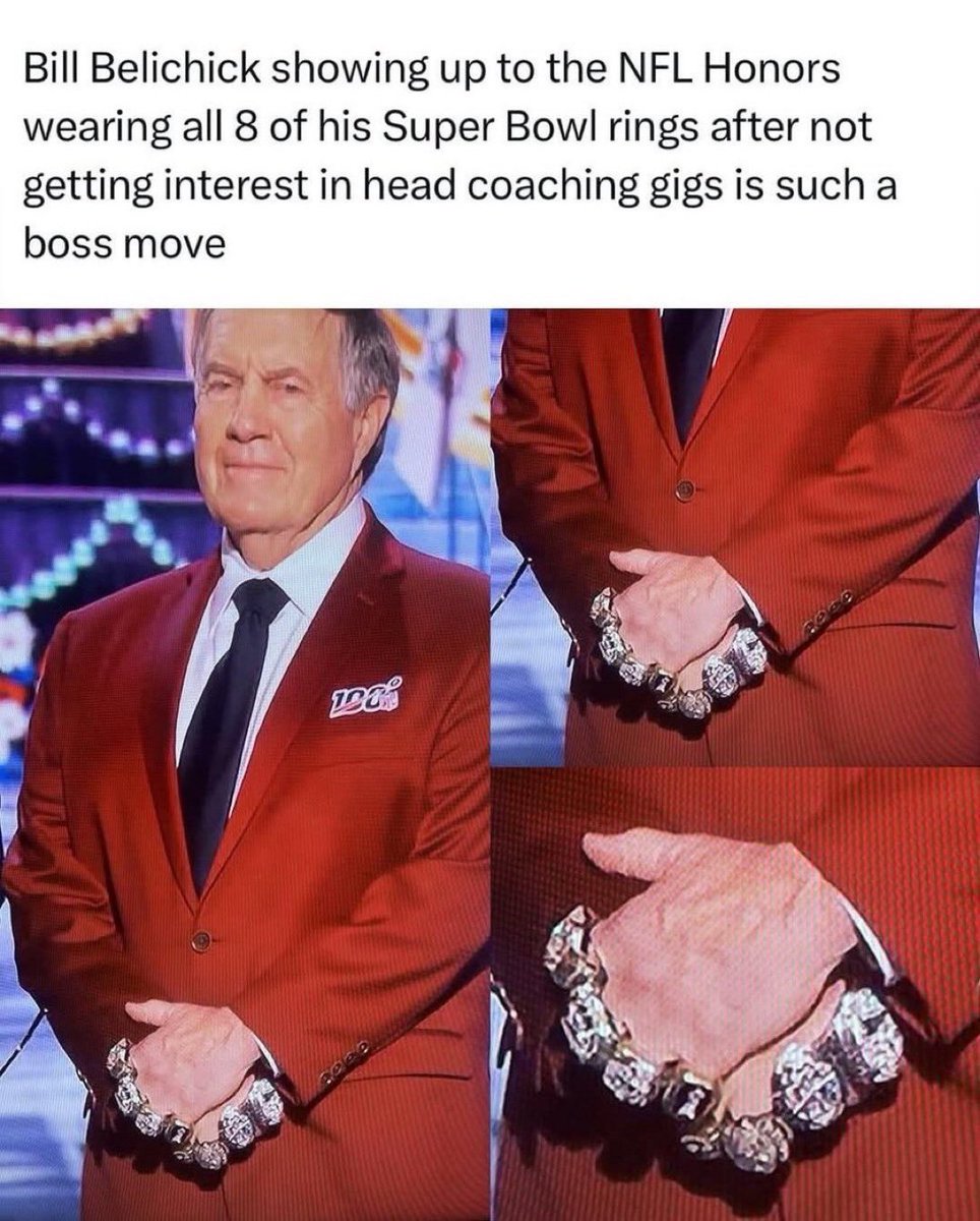 MLFootball's tweet photo. BILL BELICHICK.

🐐🐐🐐 https://t.co/APRWmdhWRt