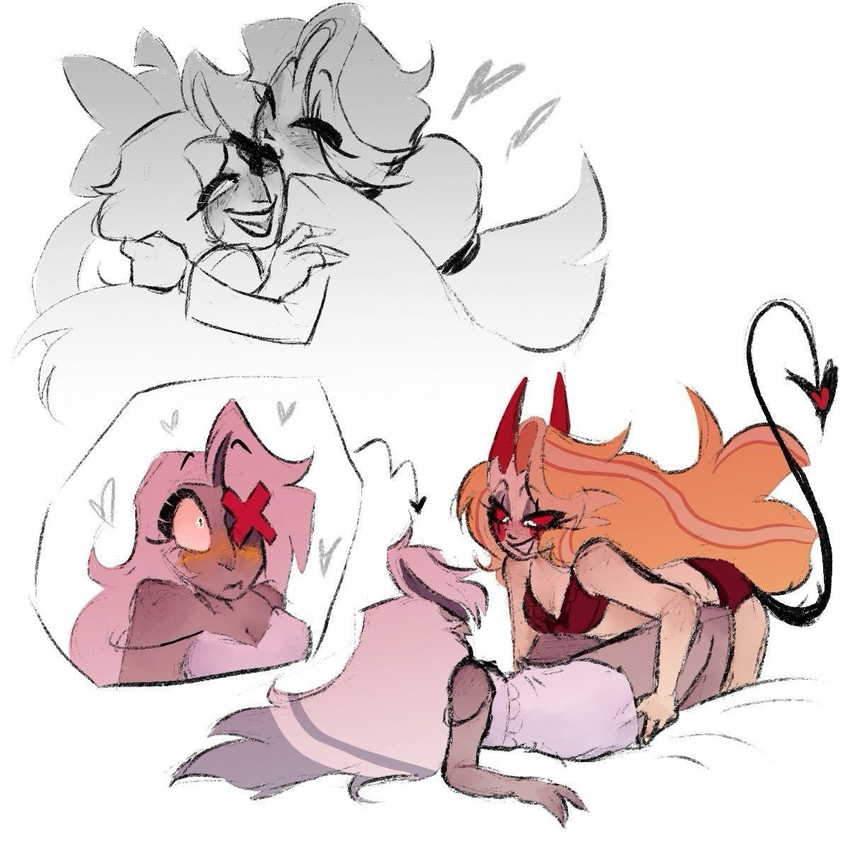 jennyrobb90's tweet photo. #Hazbinhotel #Charlie #vaggie https://t.co/ppCXZtCaL3