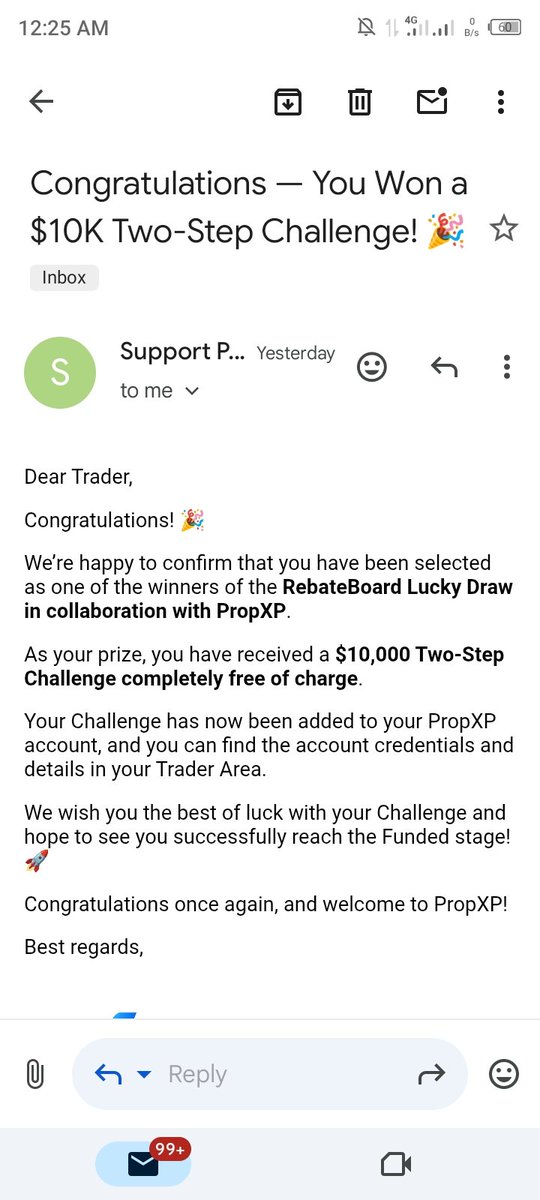 NayataTrader's tweet photo. ACCOUNT RECEIVED! 🚀🔥
Big thanks to @RebateBoard for making it happen! 🙏
Opportunity received, now it’s time to put in the work and prove myself. 💪📈
Grateful for the opportunity. Let’s go! 🚀 https://t.co/Tz4qwjzRn0