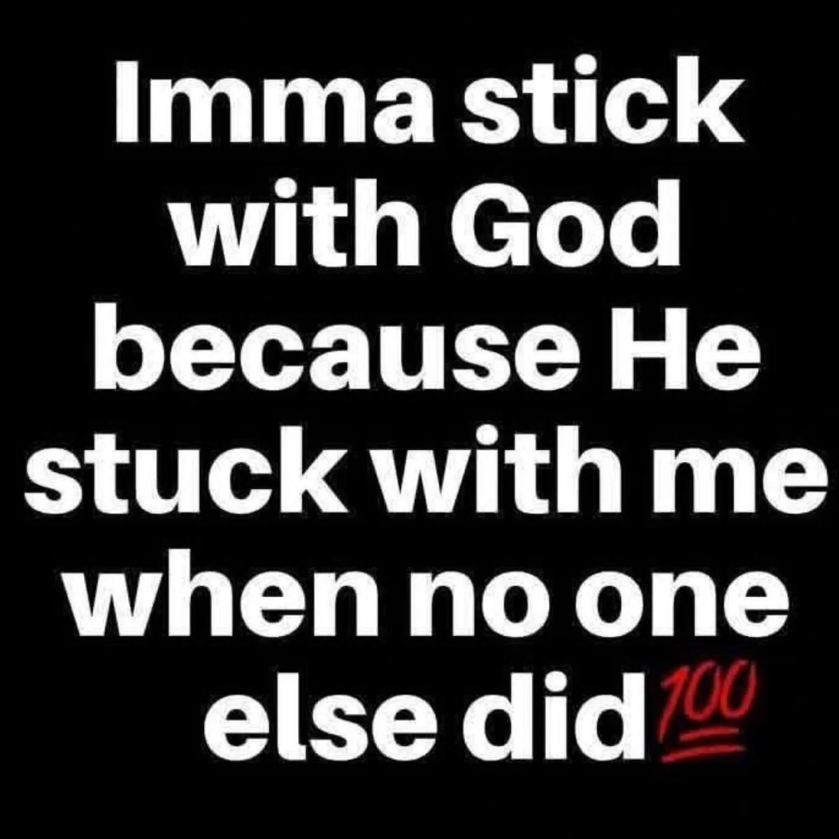 AWD7775's tweet photo. They left. God stayed. 💯 https://t.co/IAk1zaefZb