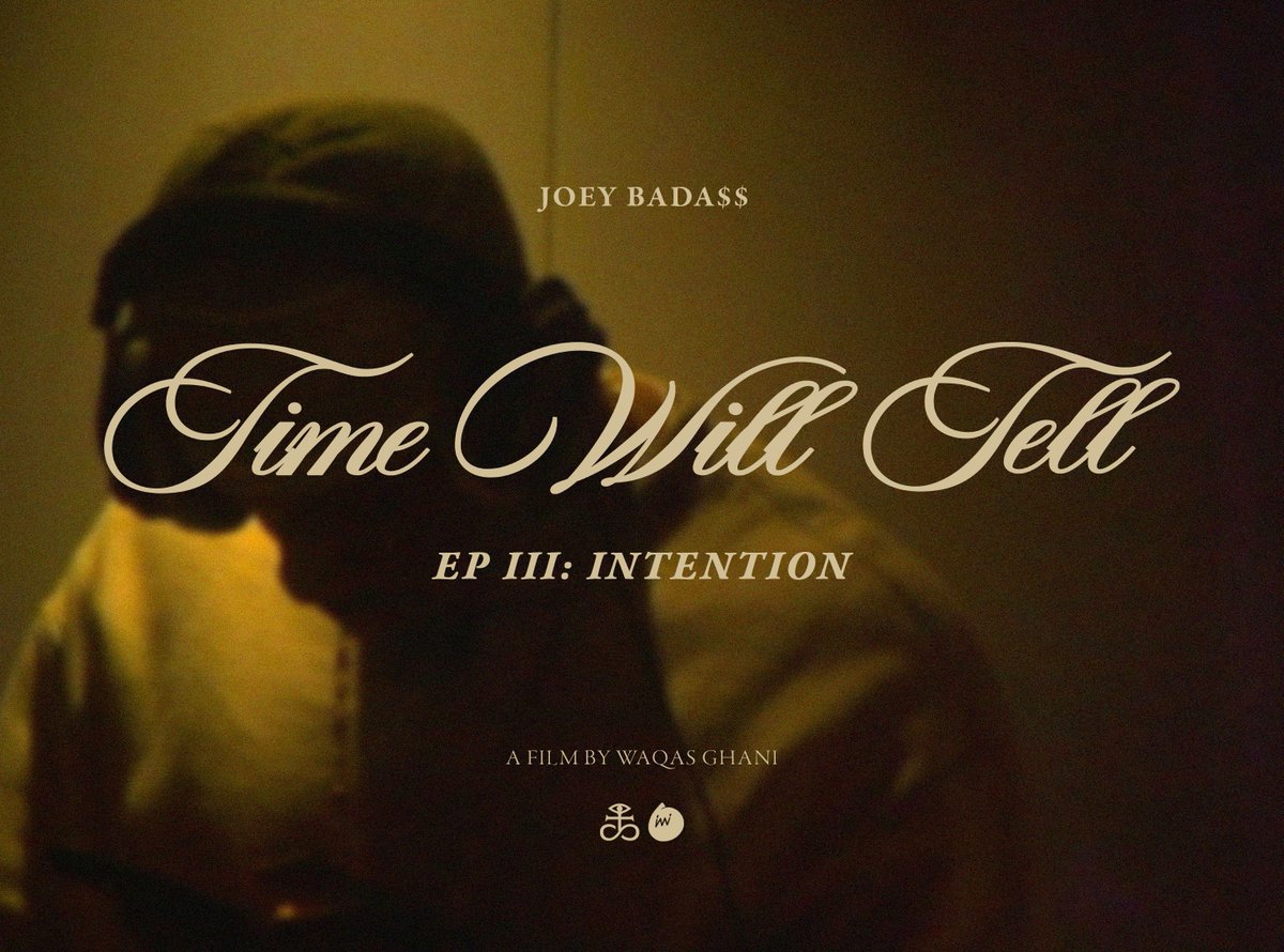 joeyBADASS's tweet photo. Time Will Tell Episode 3: “Intention” is out now, closing the first chapter and my 2025 story.  

Signed Lonely At The Top vinyl is up for pre-order with EVEN, featuring the unreleased “Ground Zero.”  

Watch: https://t.co/thl8B4w6Gm: https://t.co/rnM58Ki3GM
Pre-order: https://t.co/rnM58Ki3GM