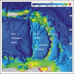 CaribeSurOrg's tweet photo. GAARlandia (Greater Antilles + Aves Ridge) es la teoría de un puente terrestre hipotético que, hace unos 33 a 34 millones de años, pudo conectar el norte de Sudamérica con las Antillas Mayores (Puerto Rico, La Española, Cuba y Jamaica) a través de la dorsal de Aves y explicaría https://t.co/HVc1Wr9yTW