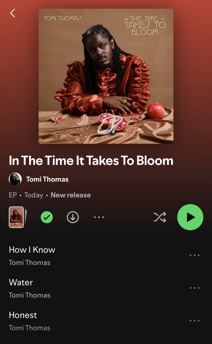 noxgenre's tweet photo. 🚨 TOMI THOMAS DROPS “IN THE TIME IT TAKES TO BLOOM” 🪷🎴
A new chapter unfolds through a beautiful blend of sounds and stories with features from M.ANIFEST & Efya.
🚨 OUT NOW 🚨
#TomiThomas #InTheTimeItTakesToBloom #NewEP #NewMusic #NXGApproved https://t.co/AvuO6pJvLJ