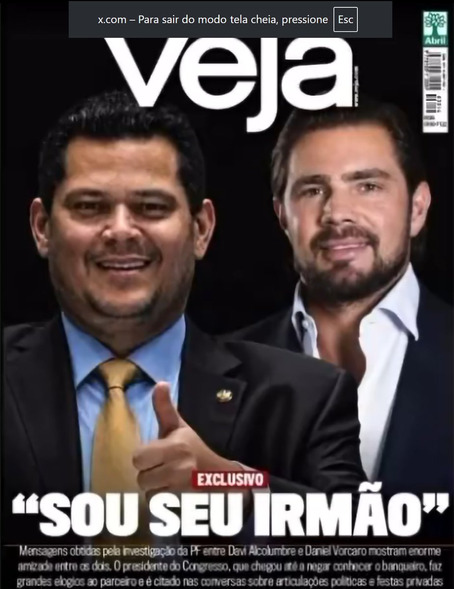 drpaulofaria22's tweet photo. "Sou seu irmão", disse alCUlumbre a DANI Vorcaro.

"Fala meu amor"????????

BANDIDO da pior espécie!

MENTIROSO igual Moraes.

E ainda teve a cara de pau de dizer que não tinha proximidade com o ex-banqueiro...

Créditos: @VEJA