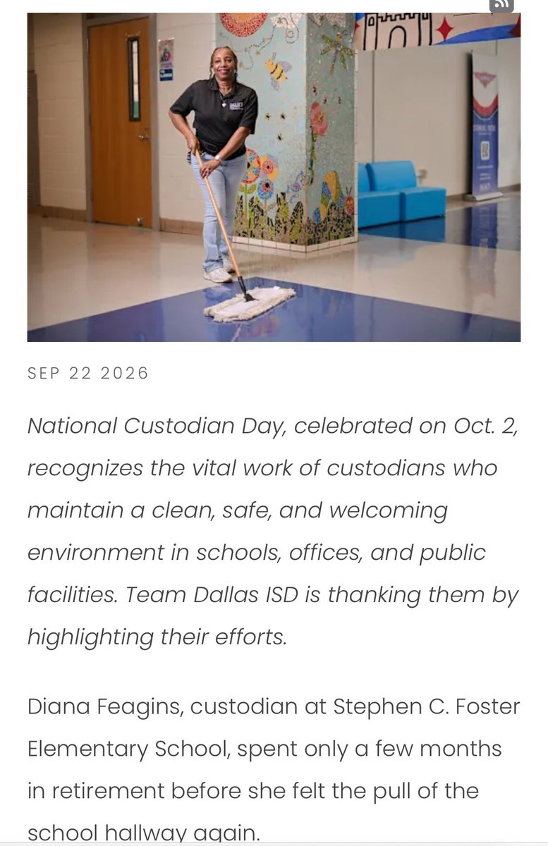 adricamposlow's tweet photo. We are SO proud of Ms. Diane, who is featured in this week’s The Beat! She goes above and beyond for @fosterdisd. We’re grateful for all that you do!!! ❤️ https://t.co/7TBIjnoBoc
