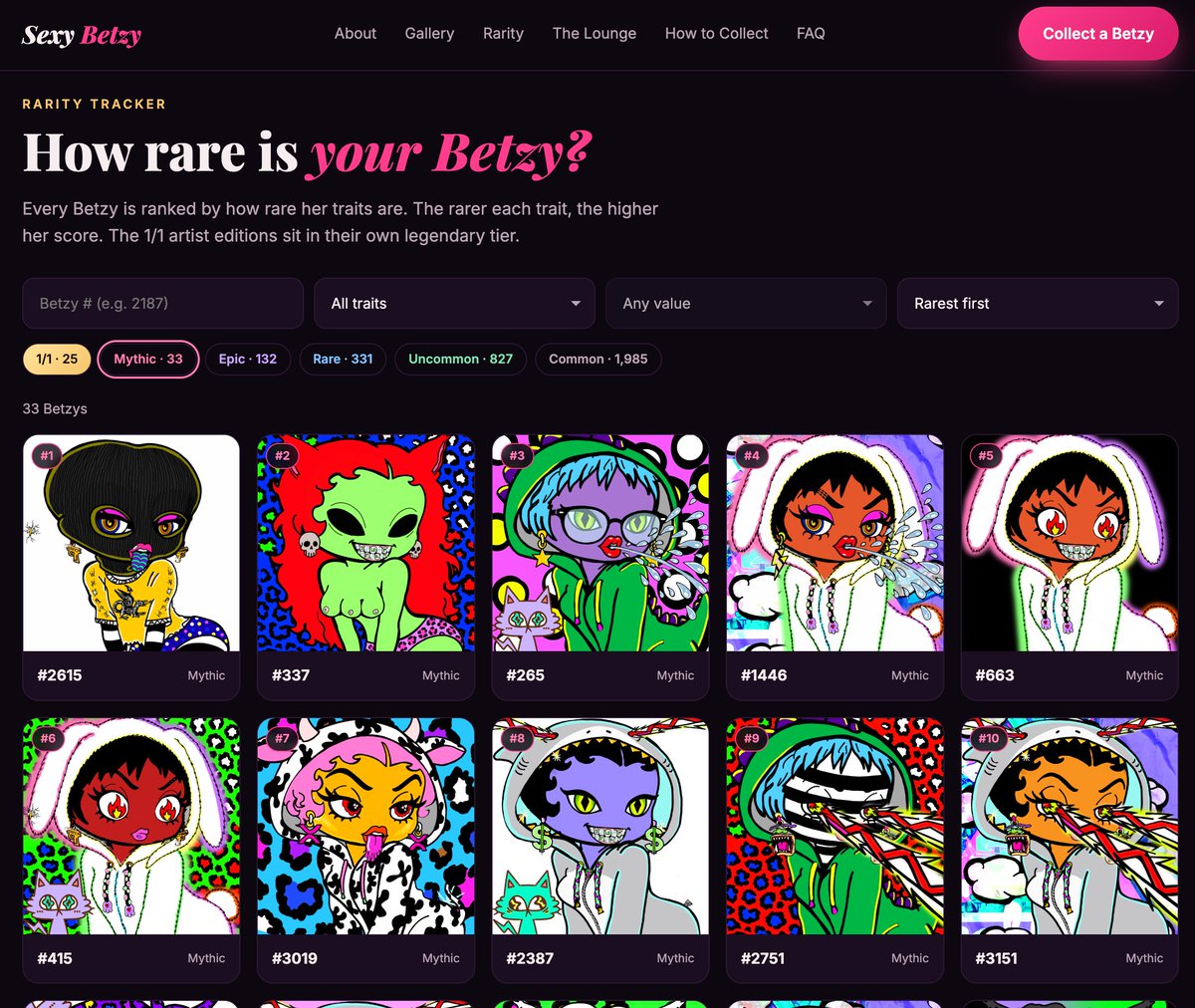 XRPCorridor's tweet photo. Been building something for the Sexy Betzy familia ✊🏽
 
Exclusive Lounge access/points just for holding a #SexyBetzy

Every Betzy ranked by true rarity

Betzy of the Week, picked by the ledger itself

Just for the community 🎯

Dropping soon 👀

#XRP #XRPL #ARFTALK #ARFARFMFKR #SneakPeak