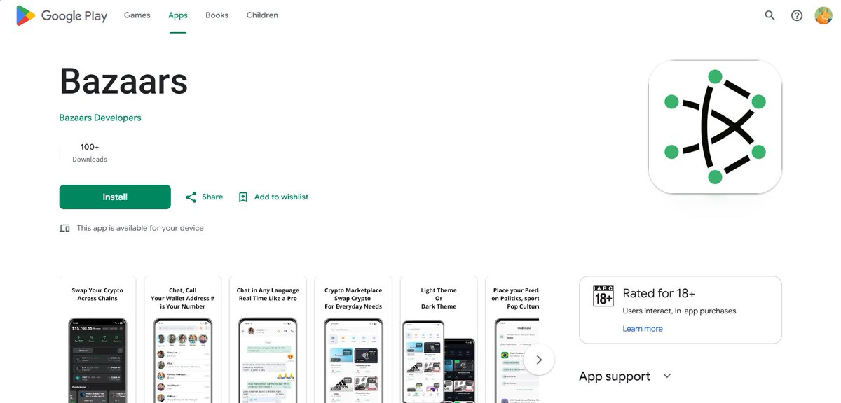Akaishushm's tweet photo. Day 1 of documenting Bazaars growth to get 1k downloads on App Store and Play Store.

Grateful for those who accepted my invitation to try @BazaarsBzr super self-custodial wallet.

Solid support from
@victory_esi @AndreWGMI @fandnara @AleyOfEs @ApoNiEstong_ @aphkenneth @Gjennifer122