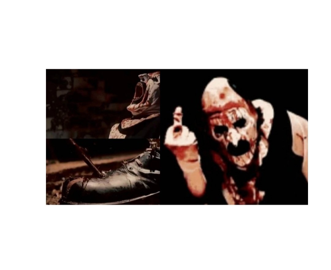 ArttheClownart's tweet photo. Literally how I felt the other day when I cut my toe. 😂🤡🖕🩸 I feel you, Art.

#arttheclown
#terrifier
#allhallowseve
#horrorjoke
#slasher https://t.co/pK9opGy3sF