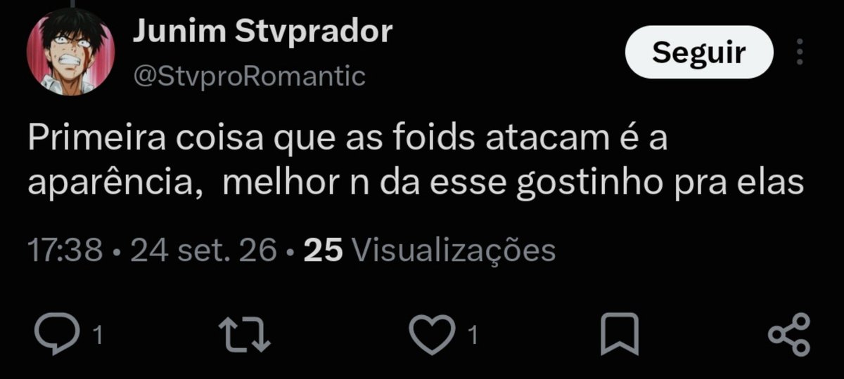 anajuja_'s tweet photo. imagina ser tao feio e inseguro q nao mostra a cara com medo de "dar esse gostinho" pra elas😭😭 https://t.co/omd148Y2lZ