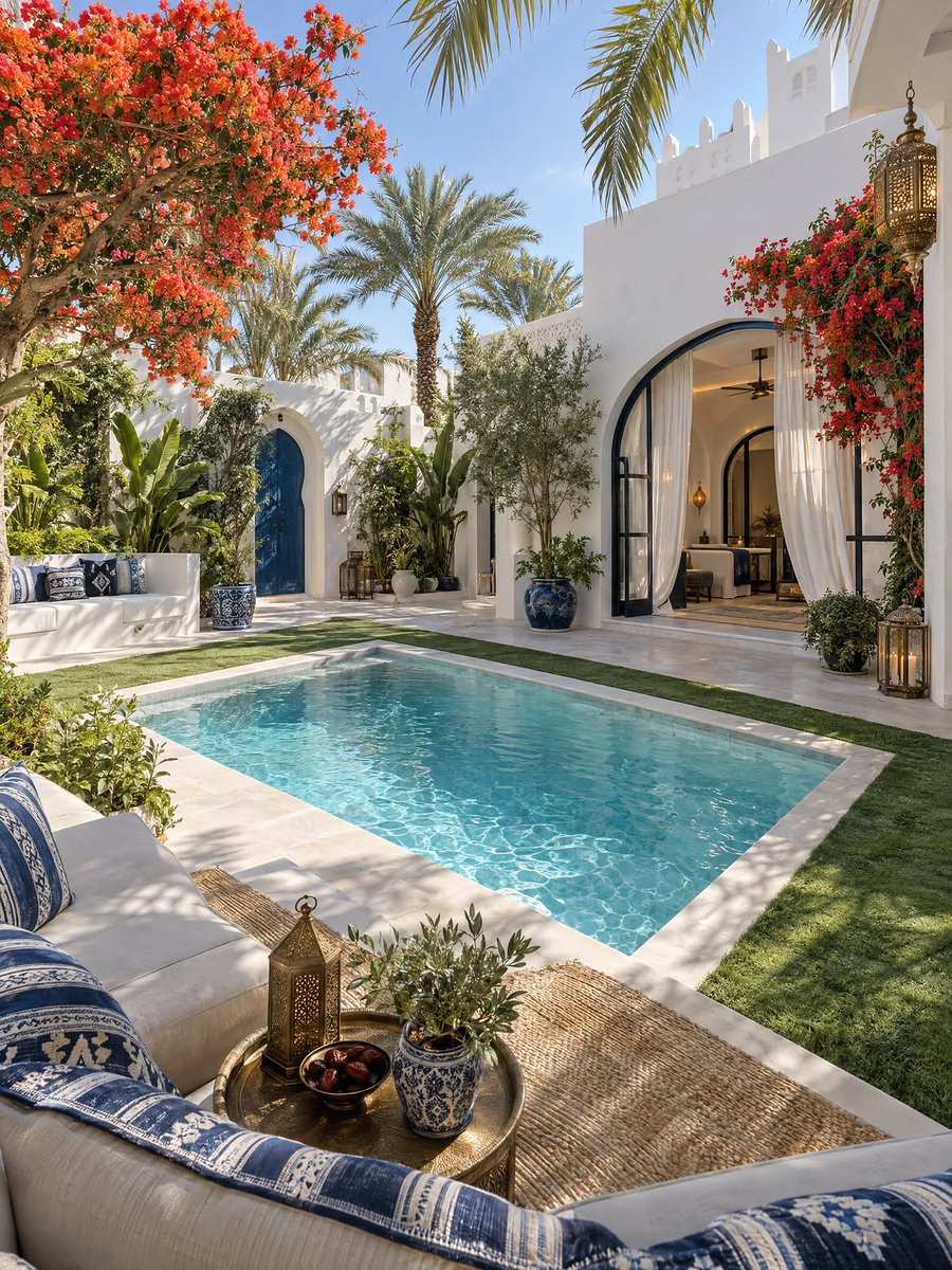 aurearch's tweet photo. That architectural style that makes you leave all the world's troubles at the door the moment you step inside... I’m leaving a little Mediterranean and Moroccan dream right here. https://t.co/Ro1Z73BaWb