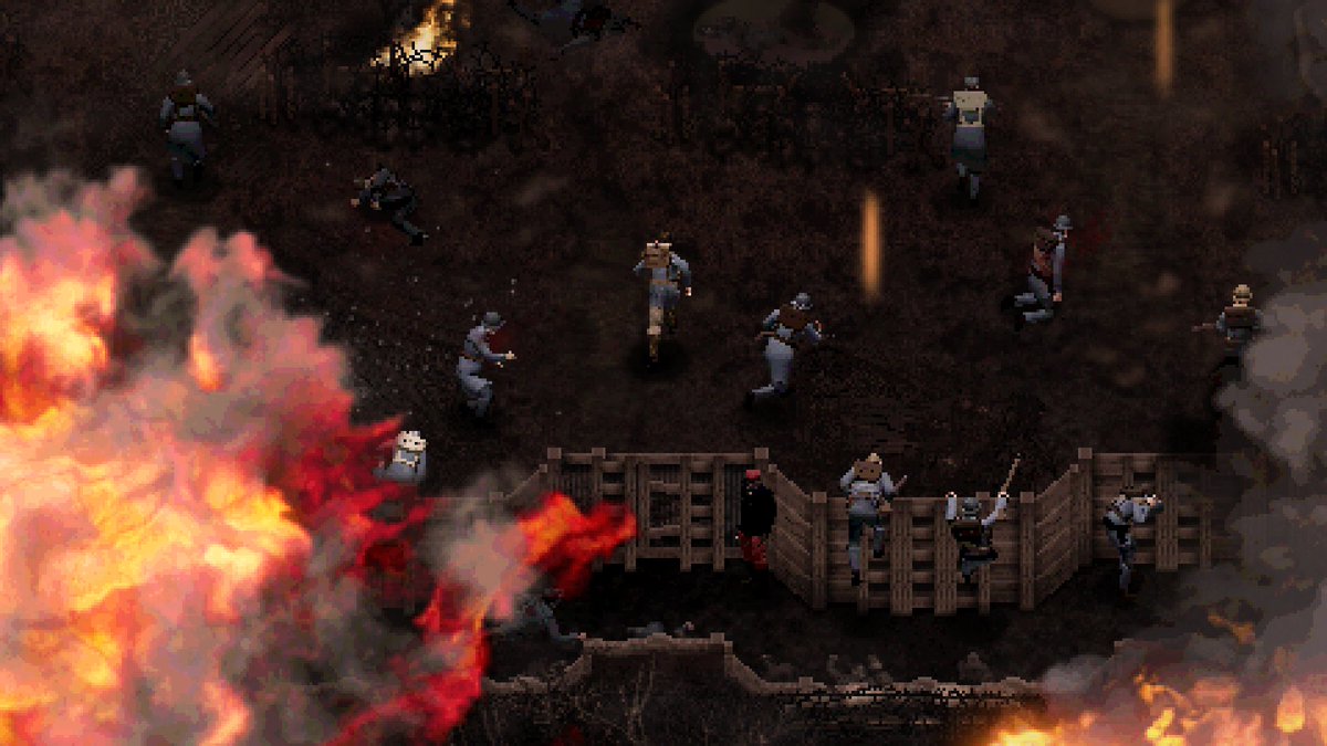 ConscriptGame's tweet photo. CONSCRIPT: Officer Edition is still 66% off on Steam!

Top-down pixel art WW1 themed CLASSIC SURVIVAL HORROR. https://t.co/4IPkSa01c2