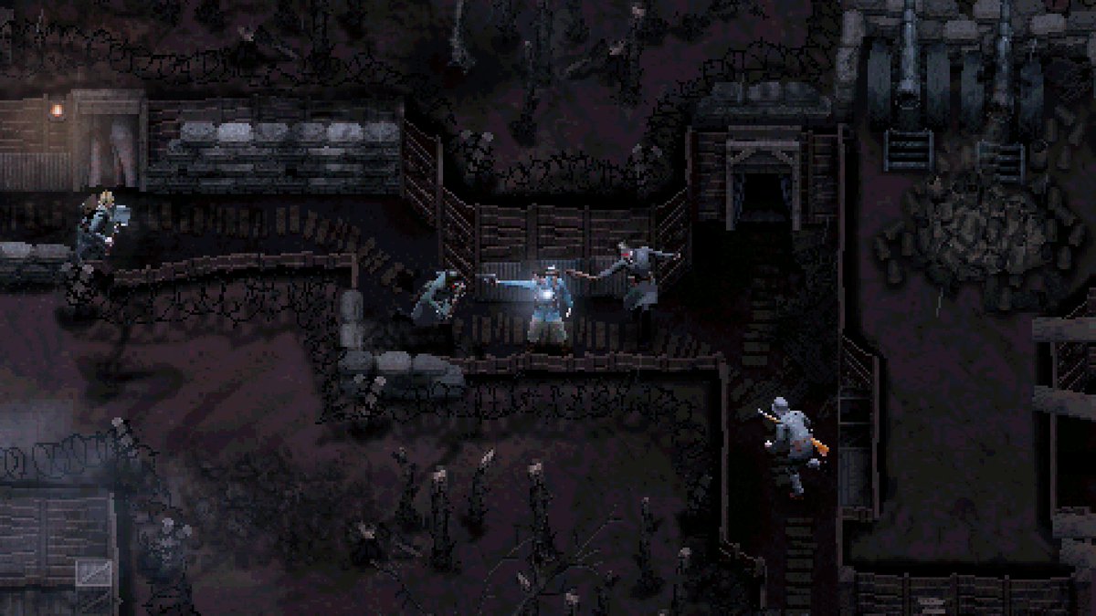 ConscriptGame's tweet photo. CONSCRIPT: Officer Edition is still 66% off on Steam!

Top-down pixel art WW1 themed CLASSIC SURVIVAL HORROR. https://t.co/4IPkSa01c2