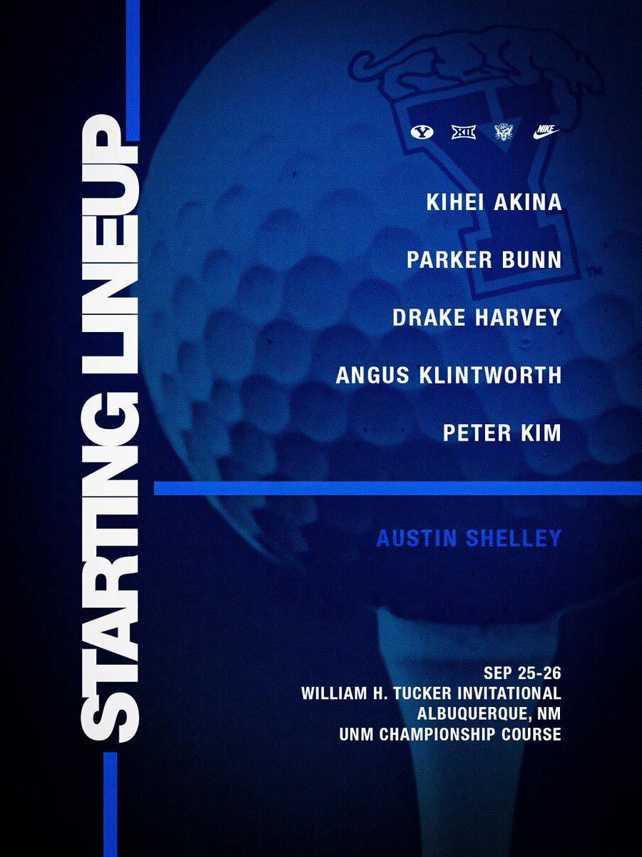 BYUmgolf's tweet photo. The starters in Albuquerque⛳️ https://t.co/u87uoR9NF5