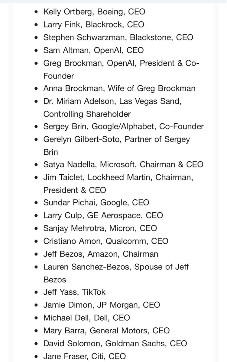 Emilylgoodin's tweet photo. Full guest list for tonight’s state dinner. All 134 names https://t.co/3O7NVcE9Bi