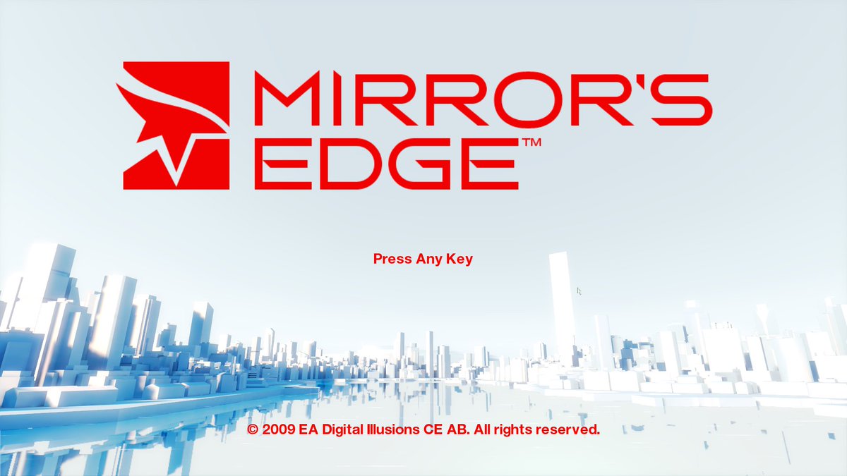 GeorfeIsHere's tweet photo. Re-visiting one of my favourite games for the first time in like a decade. This was such a genre defining game to me that any parkour game that has come out since I label "Mirrors Edge likes" in my head. I remember playing it nonstop as a kid and how amazing it felt to traverse https://t.co/vyCdg5nxLi