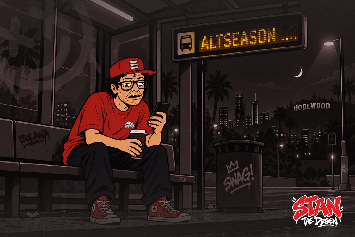StanTheDegen's tweet photo. Everybody said altseason was right around the corner.
Bro… this is a long ass corner 🚍✨ https://t.co/1qRNTkESAg