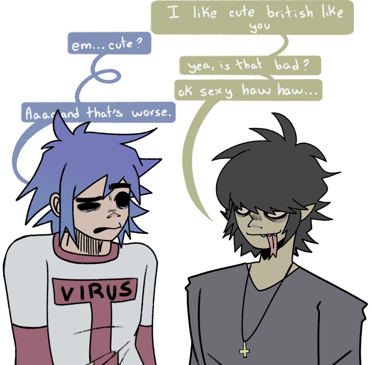 ChanTuchi's tweet photo. Murdoc aléjate del Cute British Boy https://t.co/tu8afxr9B6
