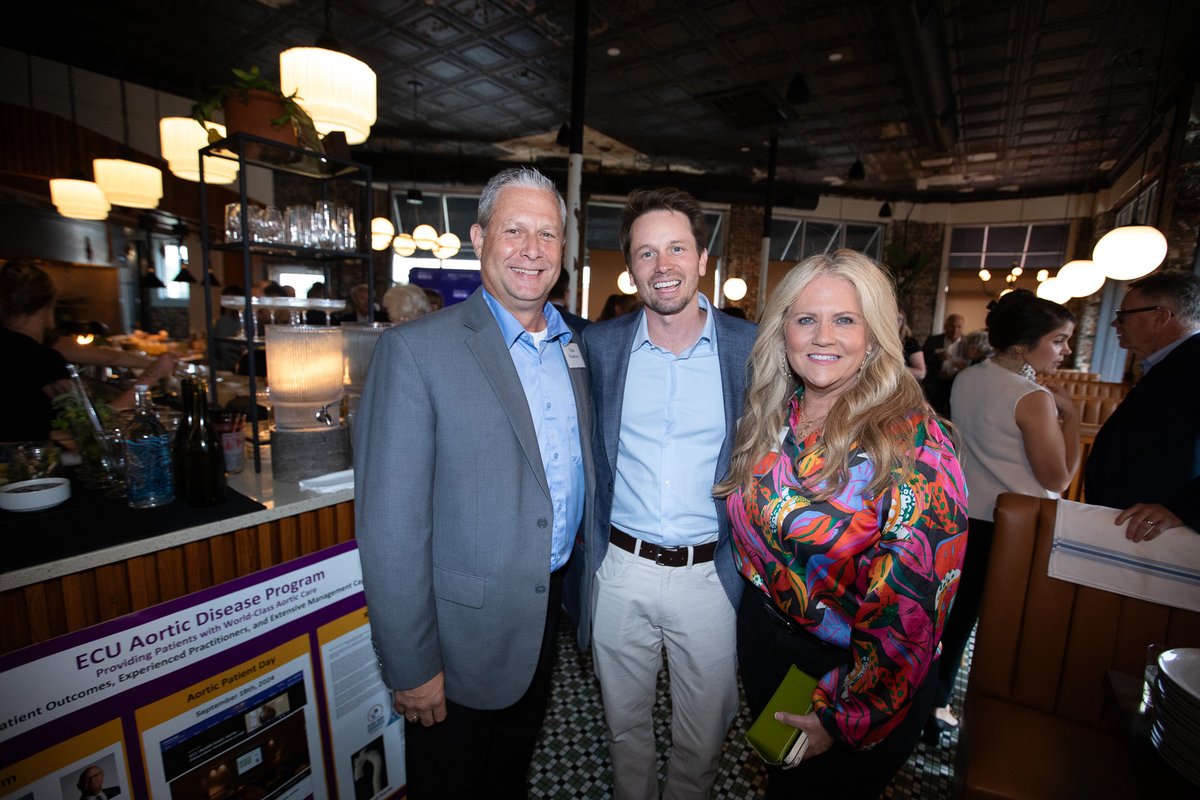 ECUBrodySOM's tweet photo. Amy Yasbeck and Tyler Ritter, widow and son of the late actor John Ritter, of the @JohnRitterFdn are here to mark Aortic Awareness Day tomorrow at East Carolina Heart Institute. Join us and learn about aortic disease, early detection and lifesaving care. https://t.co/UQPfRKwtLz