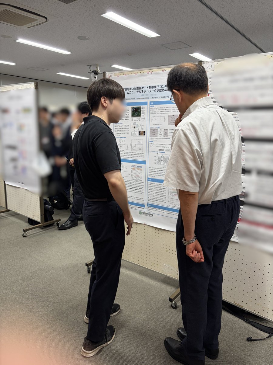 energylab_tus's tweet photo. 先日千葉大学にて行われた令和8年 電力・エネルギー部門大会において、片山研究室の院生２名が「YPC優秀発表賞」を受賞しました！👏

#東京理科大学 #電気電子情報工学科 #大学生 #大学生活 #研究室 #学会 #エネルギー #電気学会 #ポスター発表 https://t.co/4j6lazhMCI
