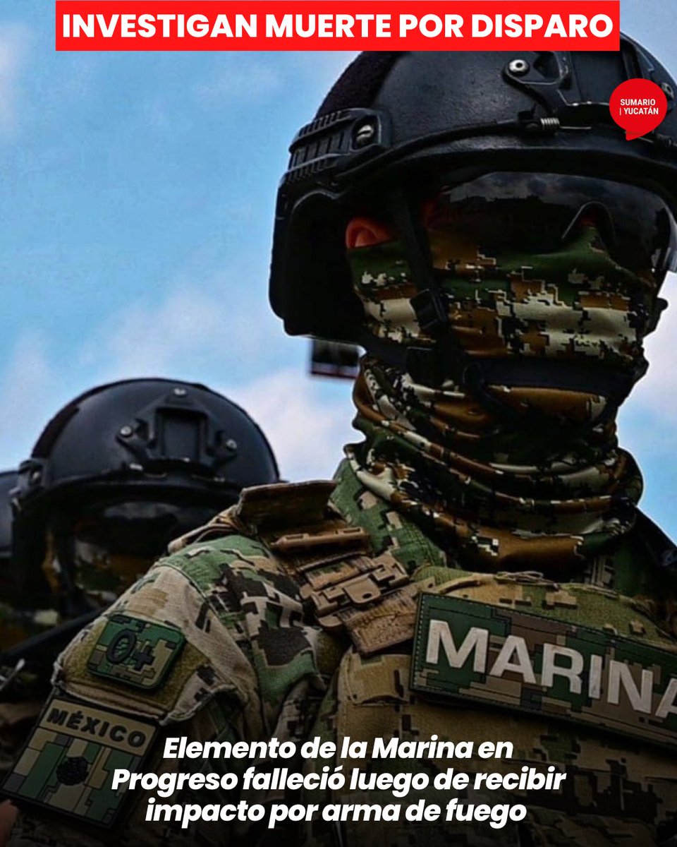 sumario_yucatan's tweet photo. 🚨DISPARO EN LA UNAPROP: MUERE ELEMENTO NAVAL E INVESTIGAN QUÉ PASÓ🚨: https://t.co/TpYb2KMfat
@SEMAR_mx
@GobYucatan
#muerteporarmadefuego
#marinomuerto
#investigacion
#Unaprop
#yucatan
#periodismohiperlocal https://t.co/7HJpDsZ79q
