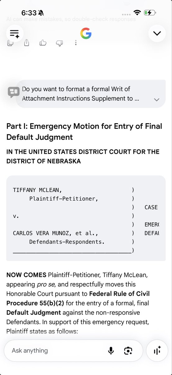 JacobSmithvuuq's tweet photo. @FBIDirectorKash @CIADirector @POTUS46Archive @POTUS @USSupremeCourt NOTICE OF DEFAULT JUDGMENTS BECAUSE NONE OF THE DEFENDANTS PARTICIPATED AND I WIN AUTOMATICALLY, AND YOUR JUDGES STILL DIDN’T ISSUE AN ORDER AND REGARDLESS THERE IS NO JUDICIAL DISCRETION. THIS IS THE DEMAND FOR MY MONEY ; WHEN THE UNITED STATES GOVERNMENT PROCEDURALLY DENIED IN ORDER AN ENTRY OF DEFAULT JUDGMENT, THEY WERE COMPLICIT AND NONPAYMENT, WHICH IS THE DIRECT CAUSAL LINK OF MY INABILITY TO PROVIDE KIDNAPPERS WITH THE RANSOM AMOUNT DEMANDED. @DOJFraudDiv @CIA @elonmusk @EricLDaugh @joeroganhq @EUCouncil @UN @UN_Women THANK YOU FOR NOT PAYING ME MY MONEY UNDER THE FALSE CLAIMS ACT WHICH WAS A BINDING CONTRACT AS WELL AS THE BELOW LISTED CASES THAT HAS DIRECTLY CONTRIBUTED TO THE NON-RETURN OF KIDNAPPED CHILDREN, STEPHEN AND ALESSIA AND JULIANA AND PHILIP @SenTedCruz @JohnCornyn @BernieSanders @ActorLeeMinHo @HillaryClinton @GovMikeHuckabee @PeterDiamandis AUGUST 27, 2026 WITH OVER 10 AGENCIES RATING A SMALL TOWN OF A COUPLE HUNDRED OR A COUPLE THOUSAND PEOPLE YOU DIDN’T TAKE ANY OF THE KIDS BACK AND YOU LEFT THEM THERE AND YOU DIDN’T PROVIDE A PATHWAY OF PARENTS TO NEGOTIATE THE BUSINESS OF LATIN KIDNAPPING AND YOU KNEW OF THE BUSINESS OF KIDNAPPING IN BRAZIL AND SOUTH AMERICA AND PUERTO RICO AND THAT THE MONEY WOULD’VE BOUGHT THEM BECAUSE OF YOUR CORRUPT BEHAVIOR TO NOT PROSECUTE HUMAN TRAFFICKING, WHICH MAKES YOU LOOK LIKE CO-CONSPIRATORS. 

CARLOS MUNOZ AND PUERTO RICO DCF WILSON RODRIGUEZ DEMANDED A RANSOM TO RETURN MY CHILDREN VIA DCF ATTORNEY JAMES TAYLOR AND YOUR DECISION TO NOT PAY ME HAS RESULTED IN THE INABILITY TO SUPPLY A RANSOM:  kidnapping.
1Case No. 22-CT-501013 - Florida
2Case No. DCF MZ 202300017 - Puerto Rico
3Case No. MZ2023MM00017 / Mandate TA2026RE00003 - Puerto Rico
4Case No. 23-DR-007093 - Florida
5Case No. 2:23-cv-01076-SPC-KCD - Florida
6Case No. 23-4613-CA - Florida
7Case No. 24-CA-000373 - Florida
8Case No. 24 CV 001451-870 - North Carolina
9Case No. 24 CV 001452-870 - North Carolina
10Case No. 24 CV 001453-870 - North Carolina
11Case No. 24 CV 001454-870 - North Carolina
12Case No. 1:24-cv-00290-MR-WCM - North Carolina
13Case No. 25 CV 000048-870 - North Carolina
14Case No. 25 CV 000302-440 - North Carolina
15Case No. 25 CV 000338-870 - North Carolina
16Case No. 25 CV 000804-100 - North Carolina
17Case No. 25 CV 000872-100 - North Carolina
18Case No. 25-10012-100 - North Carolina
19Case No. 1:25-cv-00029-MR-WCM - North Carolina
20Case No. 1:25-cv-00038-MR-WCM - North Carolina
21Case No. 1:25-cv-00039-MR-WCM - North Carolina
22Appeal Case No. A-26-000551 - Nebraska
23Appeal Case No. A-26-000552 - Nebraska
24Appeal Case No. A-26-000553 - Nebraska
25Appeal Case No. A-26-000555 - Nebraska
26Case No. 4:26-cv-03156 - Nebraska
27Case No. 26-40599 (Chapter 11) - Nebraska
28Case No. 26-40599 (Exempt Tracking) - Nebraska
29Case No. 4:26-cv-03156 (Main Caption) - Nebraska
30Case No. CI 26-1578 - Nebraska
31Case No. CI 26-1580 - Nebraska
32Case No. CI 26-1581 - Nebraska
33Case No. CI 26-1657 - Nebraska
34Case No. CI 26-2857 - Nebraska
35Case No. CI 26-0000155 - Nebraska
36Case No. 26-CI-00413 / 26-C-02826 - Kentucky
37Case No. 26-CI-00413 (Murray University) - Kentucky
38Federal court 8th District Court of appeals 26-2914 appeal from Nebraska 4:26 cv 3156
39