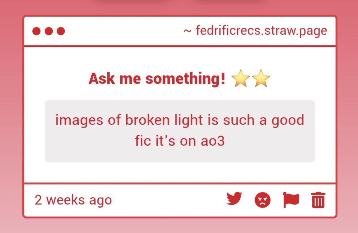 fedrificrecs's tweet photo. Thanks for your rec!! 💛✨️

🔗 Link in the quotes of this twt https://t.co/BDyU55YRzu
