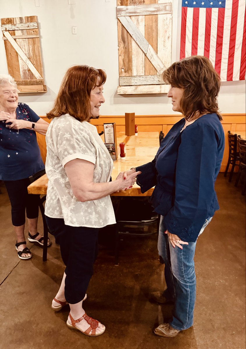 SineKerr's tweet photo. Hearing the same thing from women across Arizona this week:

Katie Hobbs doesn’t care about our kids and won’t keep our families safe.

She’s vetoed tax cuts, child safety bills, and now she’s lost 760K acre feet of water for our state.

Arizona women want CHANGE! https://t.co/NMegIC03xm