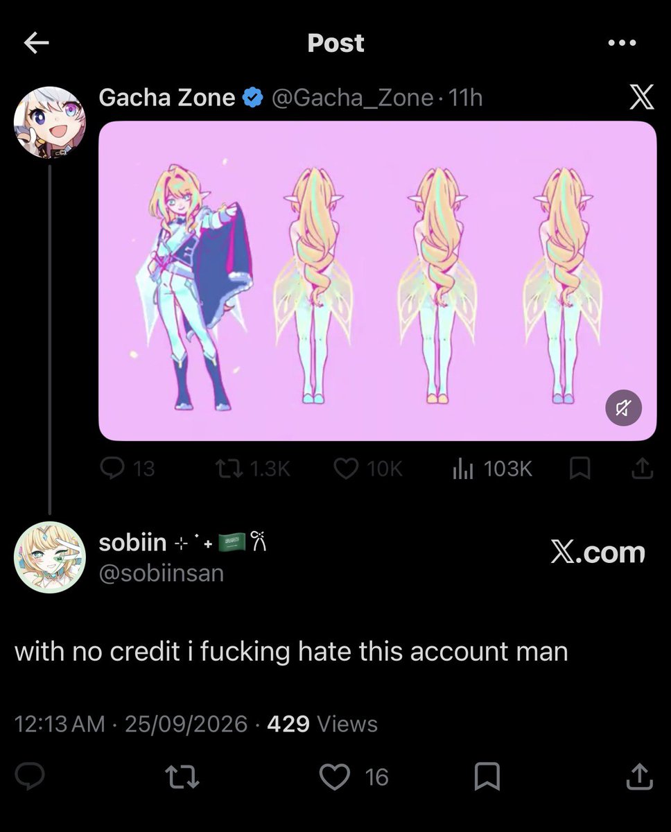 sobiinsan's tweet photo. LMAO THIS SENSITIVE???? if criticism bothers you this much maybe give the artists you steal from their credit instead of blocking anyone who calls you out https://t.co/GIXBJT8snL