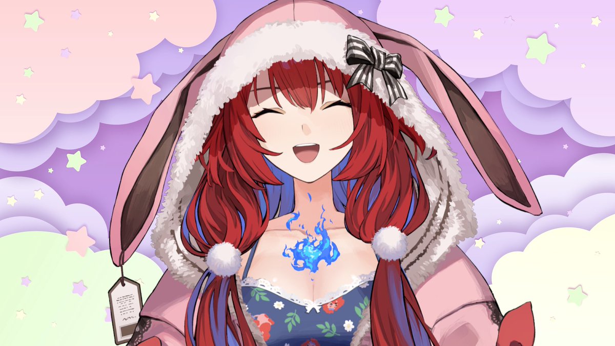 ERBloodflame's tweet photo. Thank you for coming to my new casual outfit reveal! My version of ‘casual’ turned out to be taking a little break and spending time feeling relaxed and comfortable 😅. Let’s continue having lots of cosy, relaxing times together! 🫂
新しいカジュアル衣装のお披露目に来てくれてありがとう！
私なりの「カジュアル」は、ちょっと一休みして、のんびり心地よく過ごすことでした😅
これからもみんなと一緒に、ほっとできる時間をたくさん過ごそうね！🫂

👗 New outfit stream ⬇️
💄 https://t.co/cISA6XfeLN
👗 新衣装動画 ⬆️

🎶 I also released a music box lullaby version of ‘Above Below’! If you have time -  please give it a listen! ⬇️
💄 https://t.co/mdhjVJy7PK
🎶そして「Above Below」のオルゴール子守唄Ver.も公開しました！お時間があればぜひ聴いてみてね！⬆️

Thank you so much for always supporting me! いつも応援してくれて本当にありがとう！ Huzzah ❤️

#BFKingdom