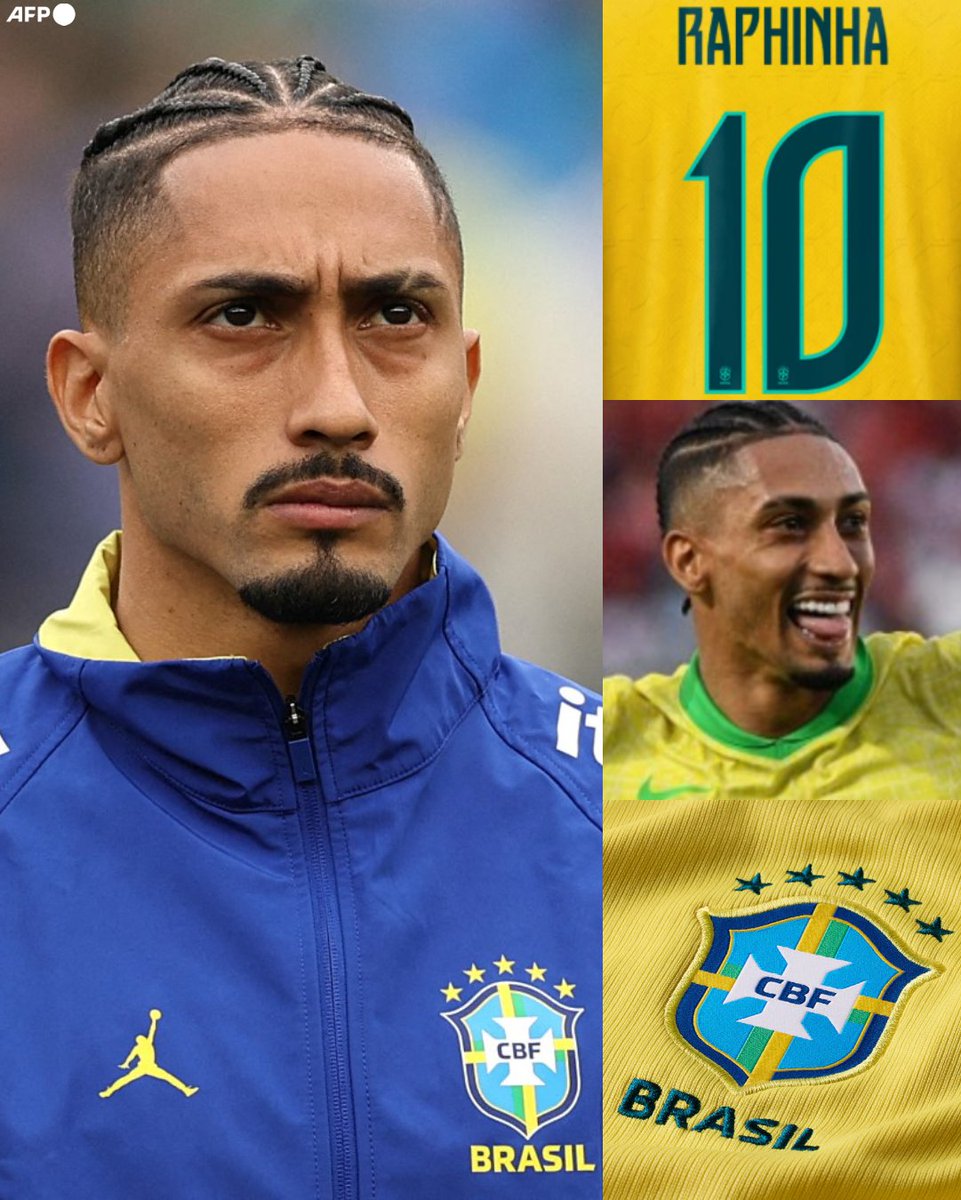 InvictosSomos's tweet photo. ¡¡EL NUEVO 10 DE BRASIL!! Reporta ESPN Brasil que, luego de la era de Neymar Júnior, Raphinha será el heredero del ICÓNICO NÚMERO 10 de la Selección de Brasil. 

Ya lo había usado antes, pero esta vez, tras el retiro internacional de Neymar, ahora sí será el sucesor formal del dorsal más especial en el mundo del fútbol. 

Es el momento de Raphinha, señoras y señores. Es el momento de dar un paso al frente y asumir la máxima responsabilidad en La Verdeamarelha. Los aficionados brasileños esperan que por fin logre trasladar su versión del Barça a la selección nacional. 

RAPHINHA SERÁ EL NUEVO 10 DE BRASIL.
