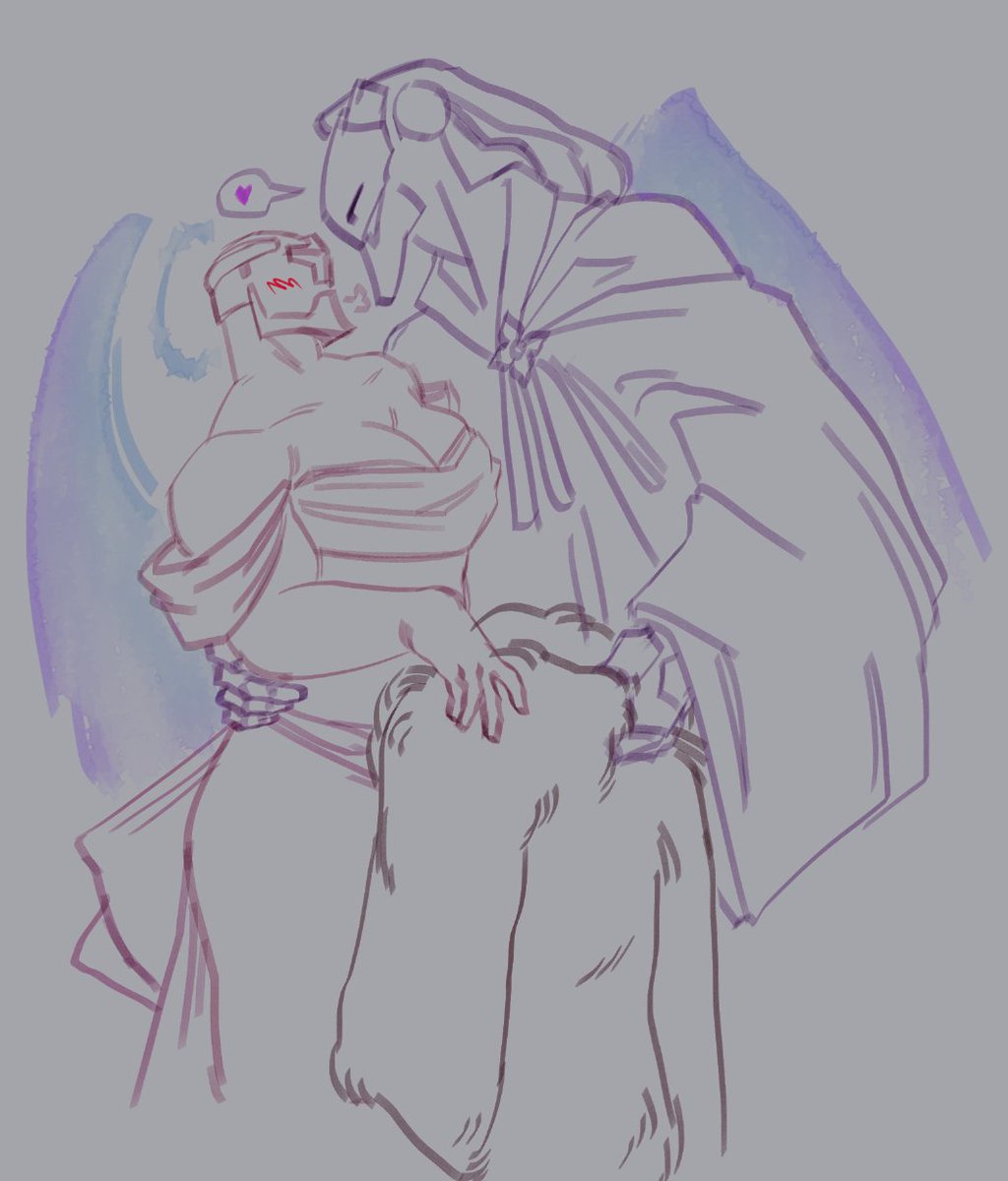 stoshasaurus1's tweet photo. i think about formalwear ramriel a lot where gabriel is self conscious and needs to be convinced to take the coat off (guy who is projecting) https://t.co/pTrRO9LJC5