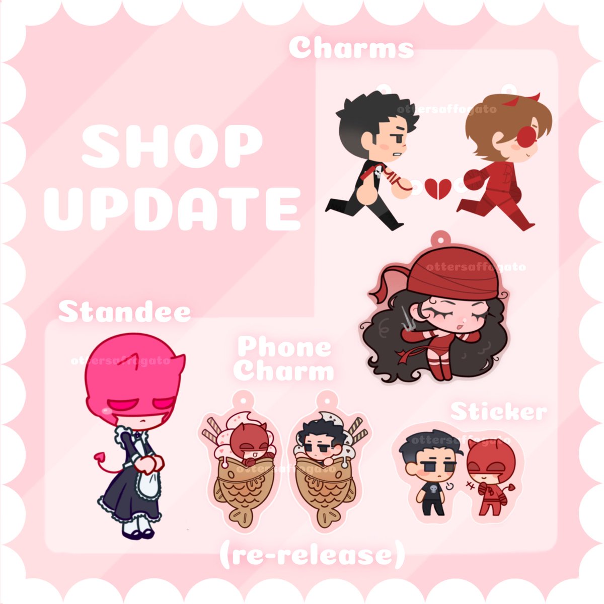ottersaffogato's tweet photo. Small shop Update!!!
I’m putting up my old merch for those who missed the chance and would still like them! 
And let’s welcome Elektra to the charm family 🤭❤️

https://t.co/kKdQEJ5sp3 https://t.co/7SKJXWRz9h
