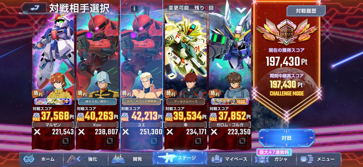 XpHv3y's tweet photo. マスターリーグ3日目
未だに20万超え達成できず……
#ジージェネエターナル https://t.co/okV2I5OQPZ
