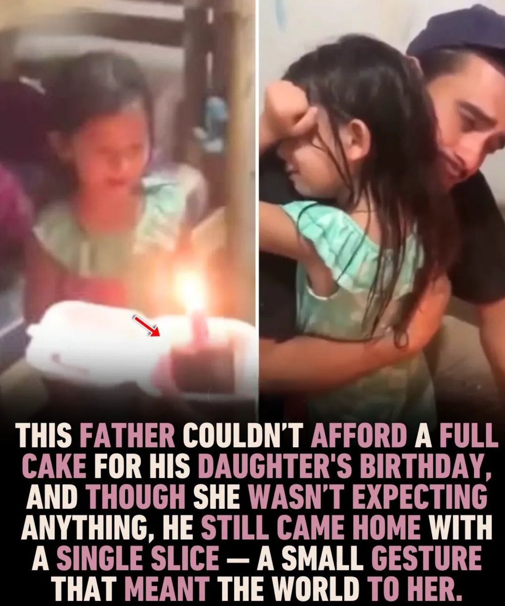 worldranking_'s tweet photo. Sometimes, it’s not the size of the gift but the love behind it that makes it unforgettable. He couldn’t afford a whole cake, but that one slice carried a father’s entire heart❤️ https://t.co/vxA4CV5DSb