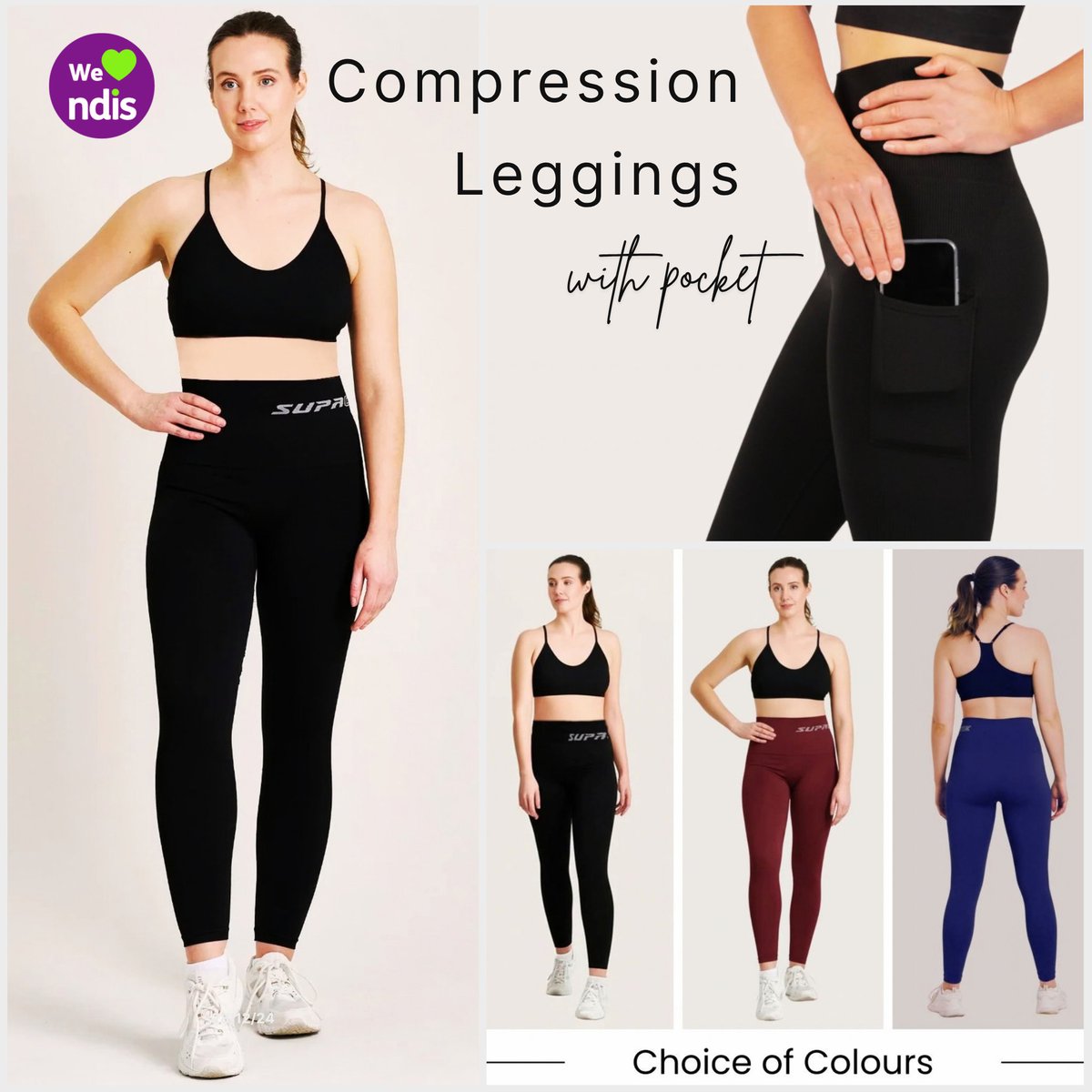 Medgearcare's tweet photo. ๐ Support your everyday routine with Womenโs POTS Compression Leggings With Pocket
โจ 25+ mmHg compression
๐ Comfortable womenโs fit
๐ฑ Convenient pocket
๐ฆ๐บ Available from #MedgearCare
Shop now https://t.co/xM1eiKkFWc
#POTS #POTSyndrome #CompressionLeggings #CompressionWear https://t.co/VZmNs7TYwx
