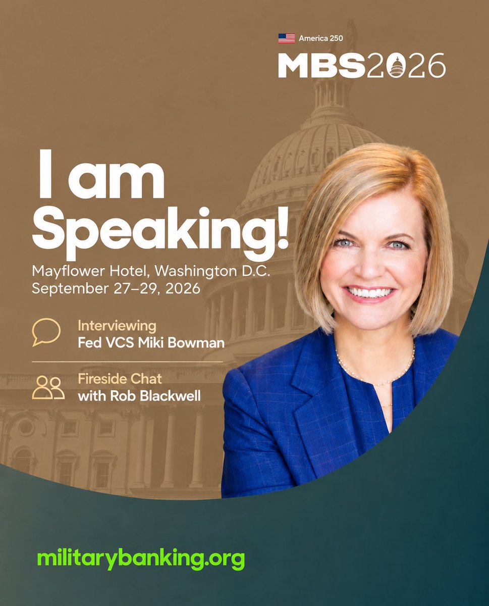 JillCastilla's tweet photo. If you’re in DC, there’s still time to register for #mbs2026 at https://t.co/khlkDmB887. I’m excited for our AMBA board meeting &amp; chatting onstage with Fed Vice Chair of Supervision Miki Bowman and @IntraFi’s Rob Blackwell! https://t.co/DJK0qTUVOI