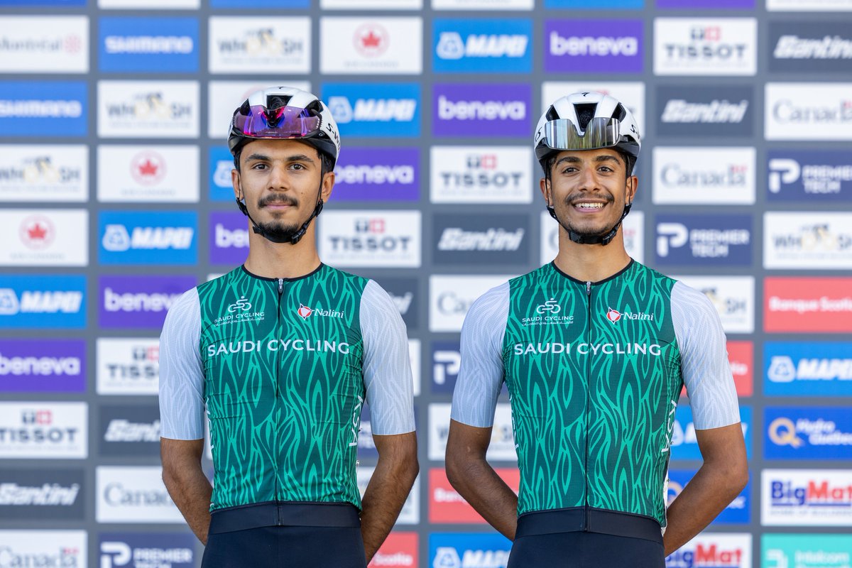 Saudi_Cycling's tweet photo. بطولة العالم – طريق 🚴🏻‍♂️
🇨🇦 | كندا - مونتريال
📅 | 24 سبتمبر

صالح آل زايد وحسين آل صفر 🇸🇦
#Montréal2026  #SaudiCycling https://t.co/sEIqjGym0b
