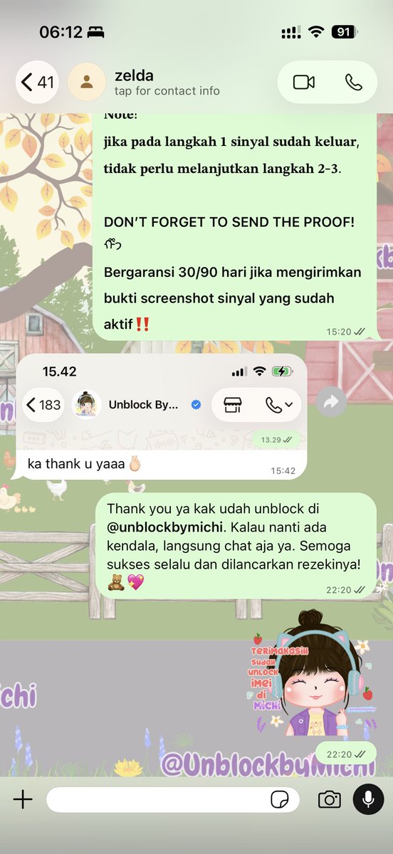 blzomi's tweet photo. Unblock imei dijamin trusted kesini kakk @michicorners cuma 100 rb an bisa pay akhir🙋🏻‍♀️ #zonauangㅤ https://t.co/pxGoo5H5Hp