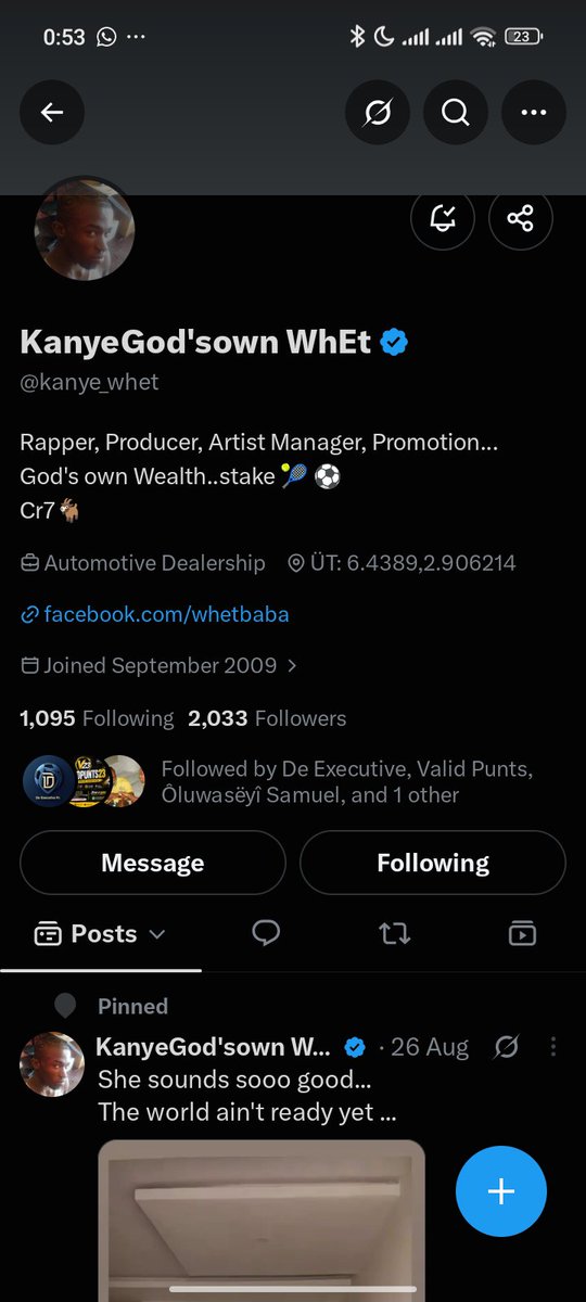 DanielO87578338's tweet photo. @Grandaudit95 @kanye_whet 7040610015
Opay 

Abeg make this giveaway reach my hand to cos I never know as today go be 😟 https://t.co/PeTRovdHJs